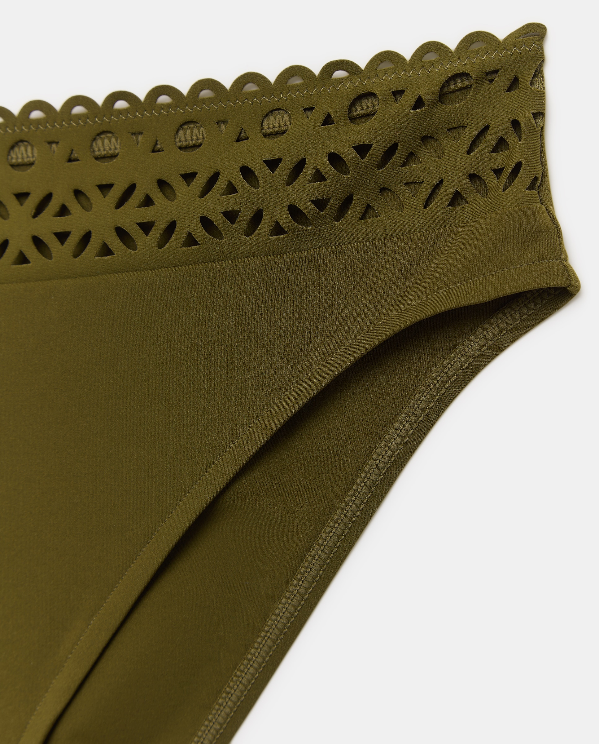 Cueca Média com um Bom Ajuste Verde-militar-5