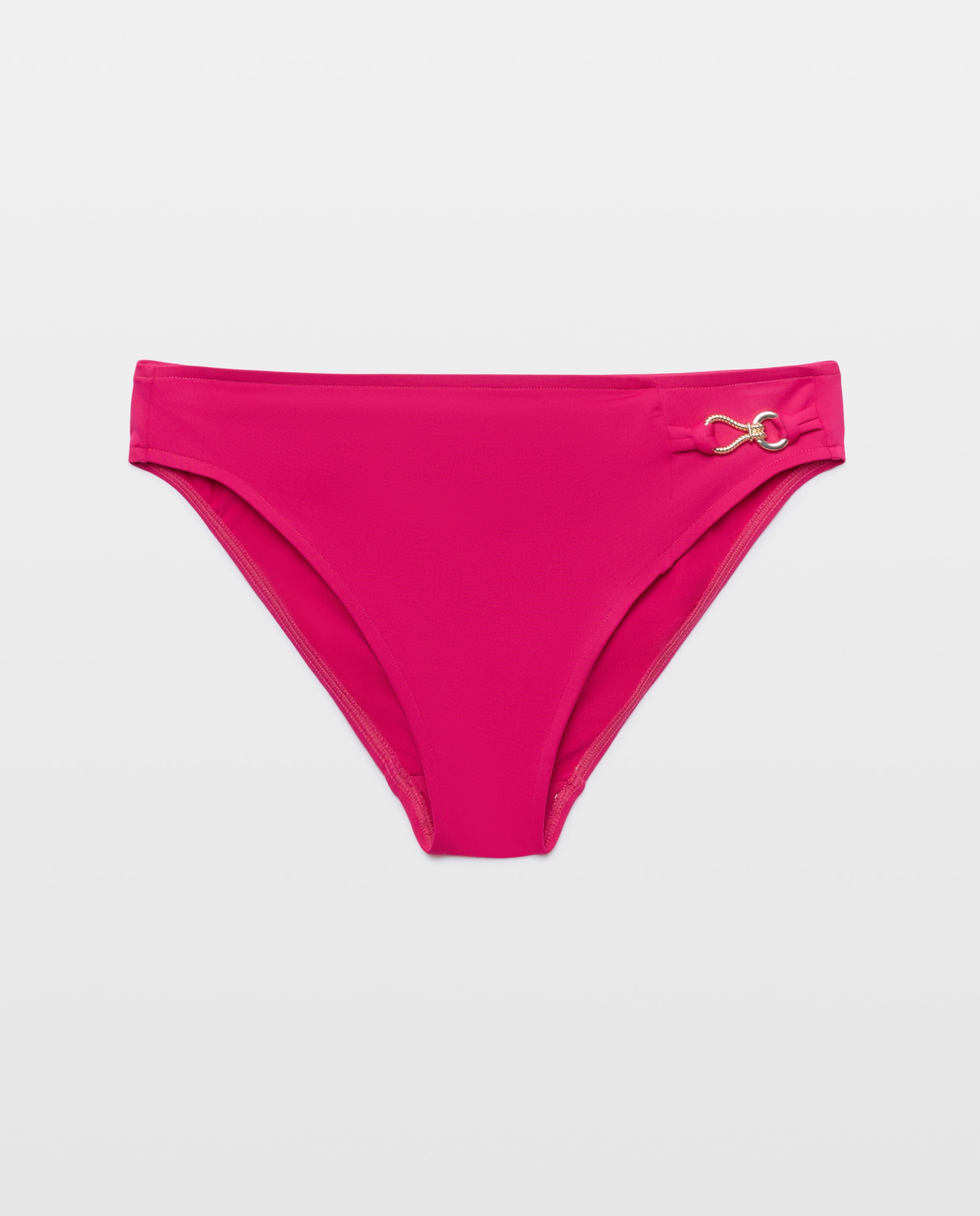 Cueca de Biquíni Normal que se Ajusta Bem. Licra de Alta Qualidade e Elástico Rosa-4