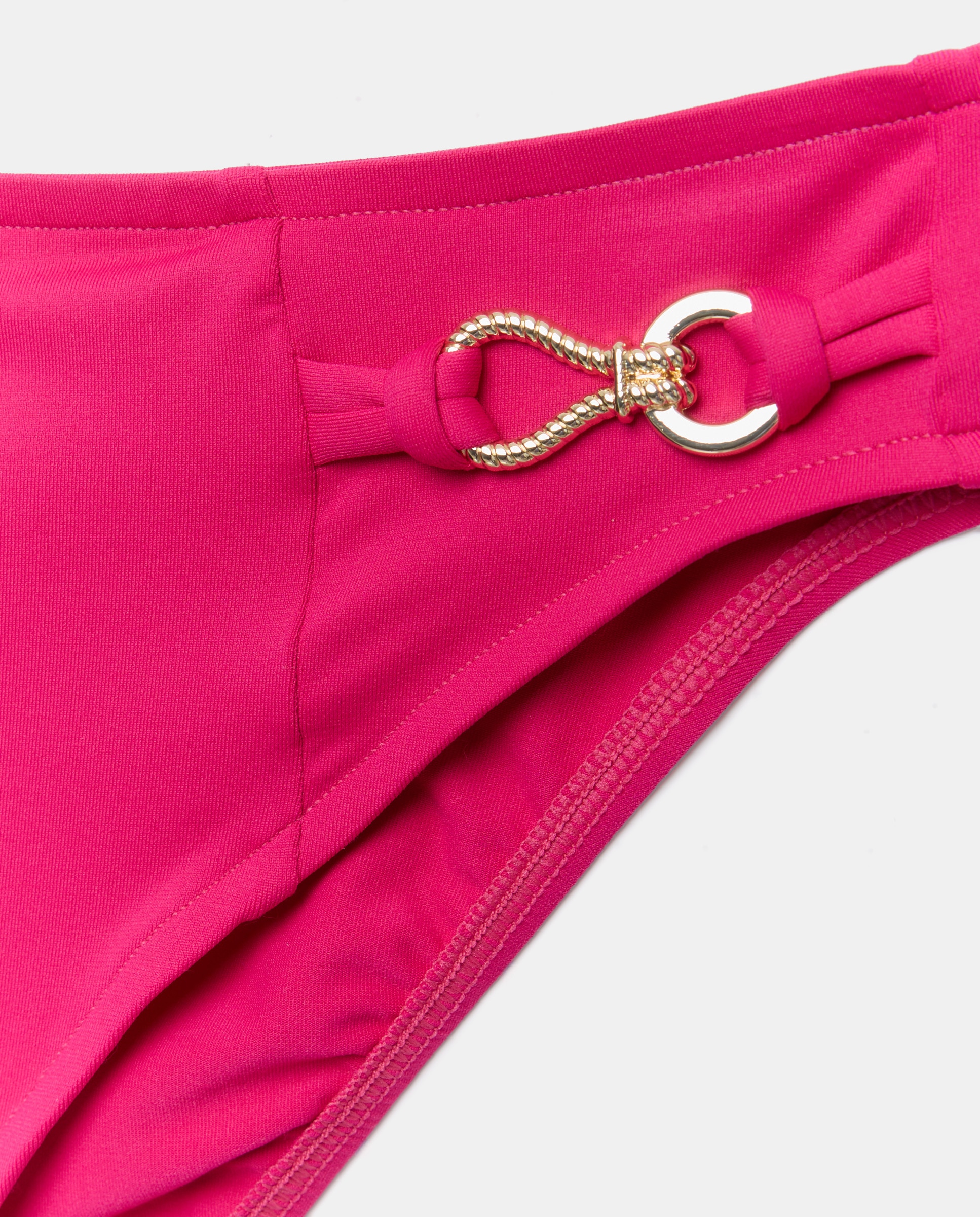 Cueca de Biquíni Normal que se Ajusta Bem. Licra de Alta Qualidade e Elástico Rosa-5