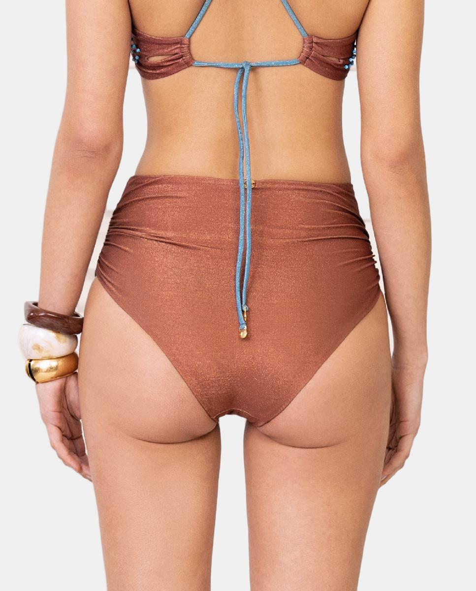 Cueca de Biquíni Castanho-escuro-2