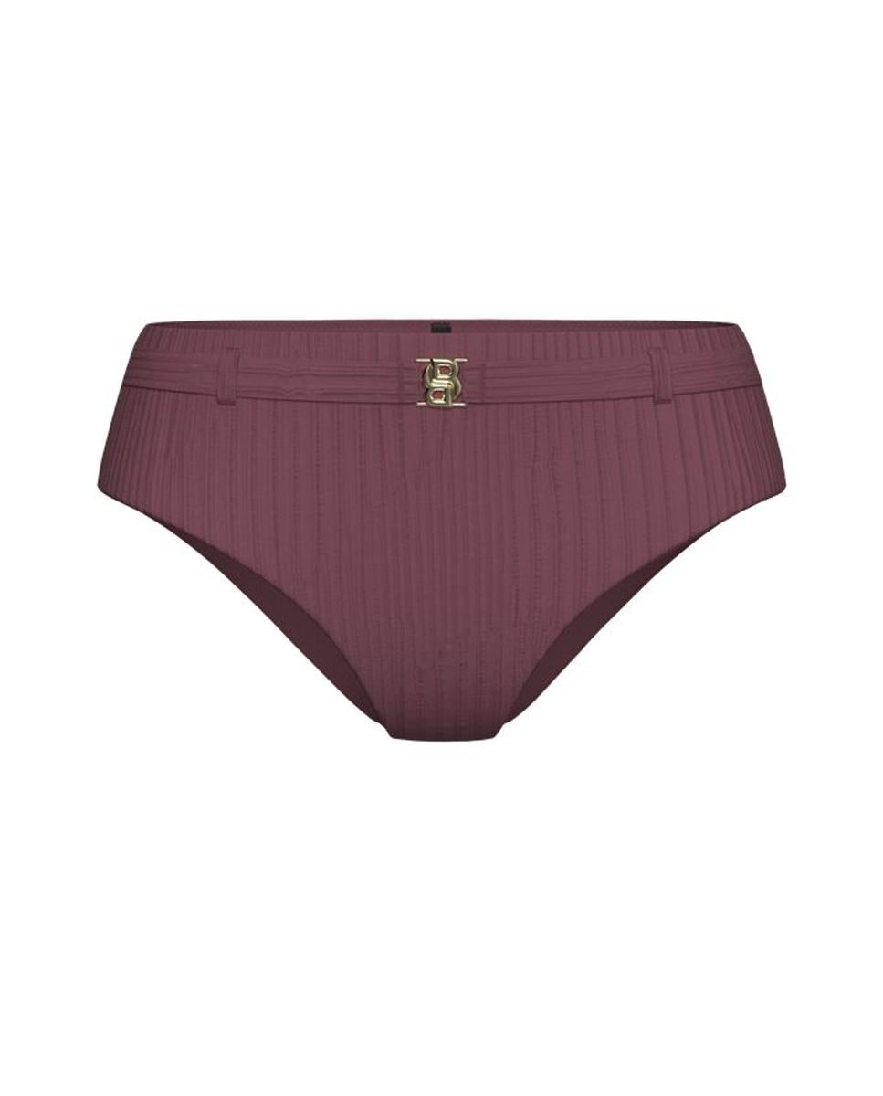 Cueca de Cintura Subida de Biquíni Double B Roxo-1