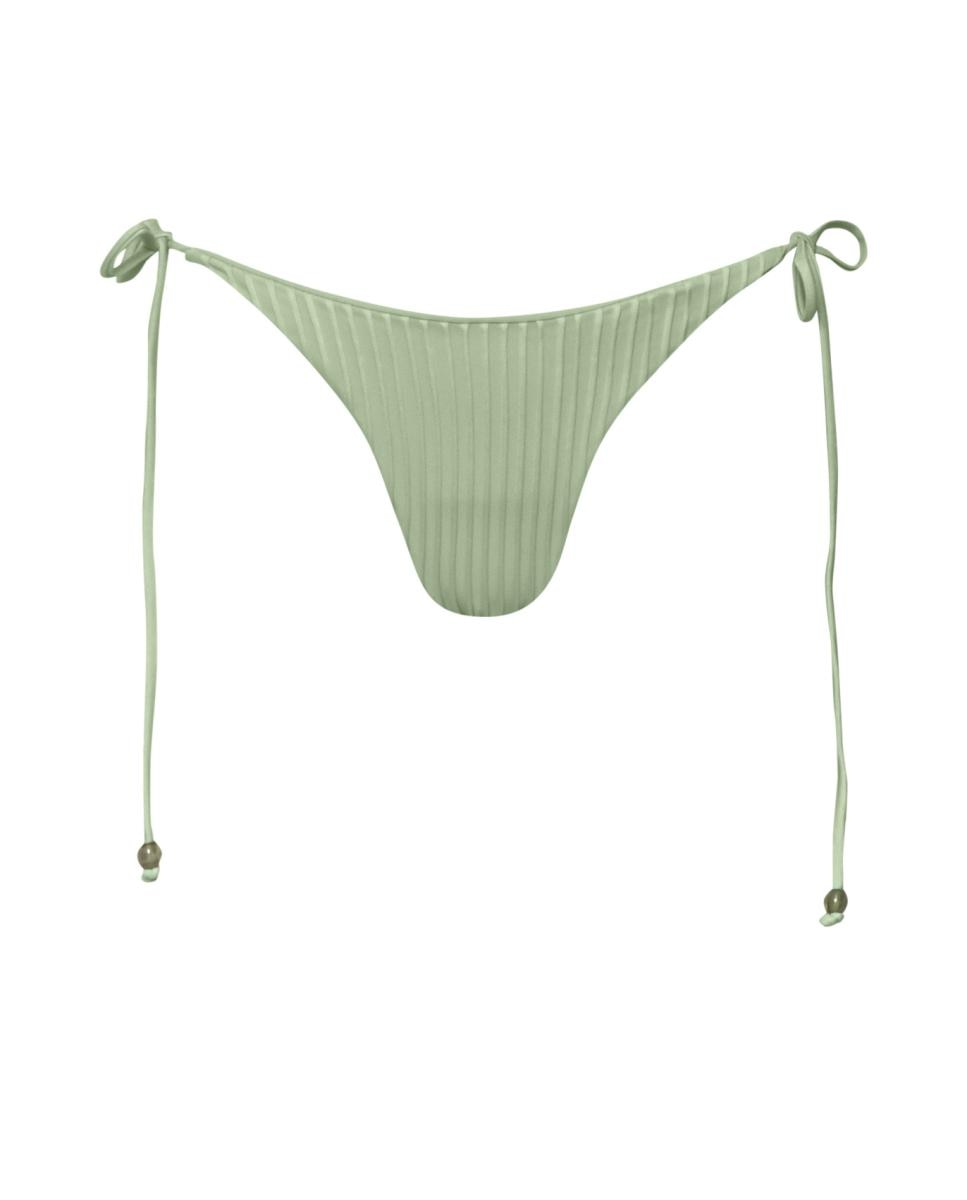 Cueca de Biquíni com Laço Verde-claro-5