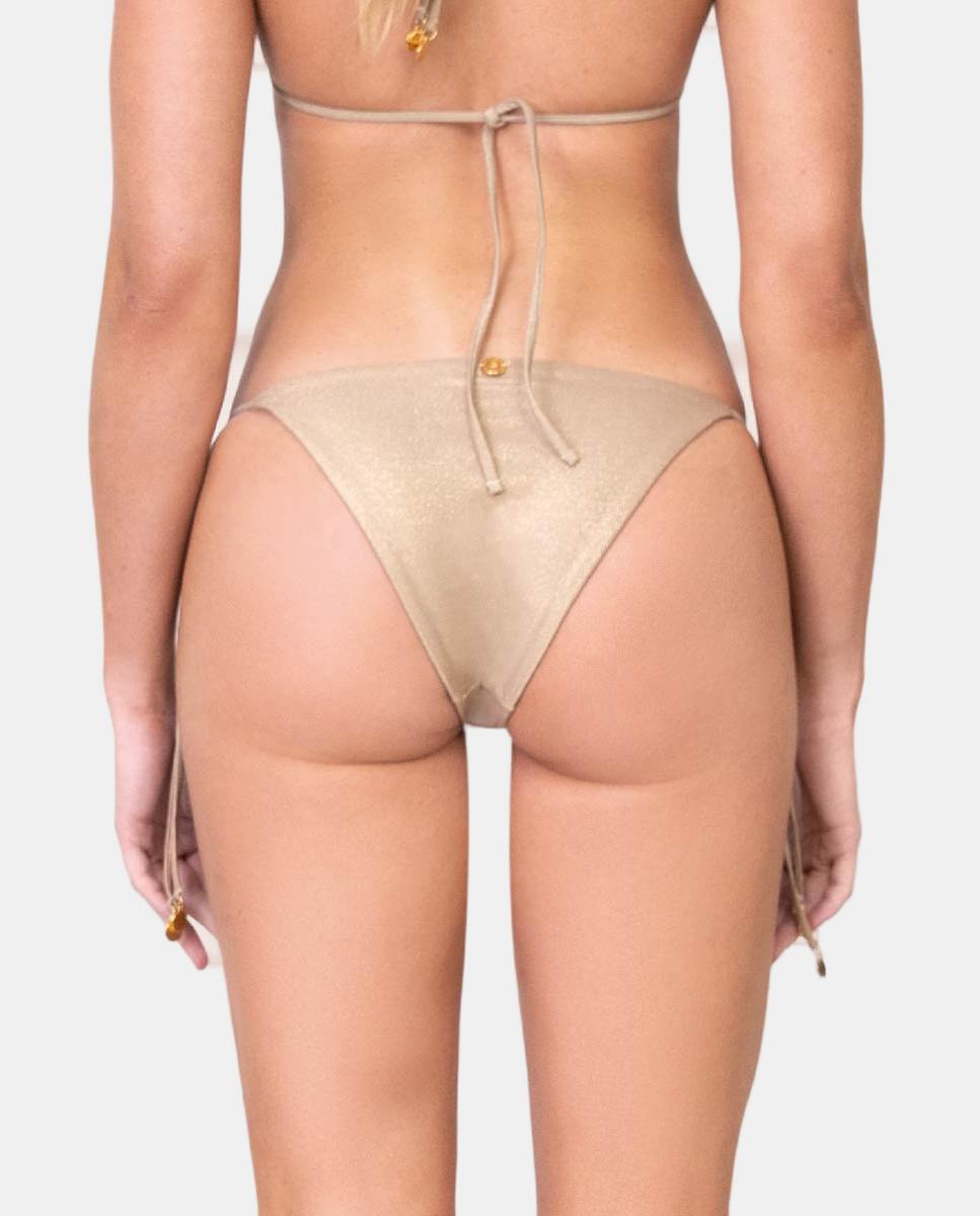 Cueca de Biquíni Ouro-2