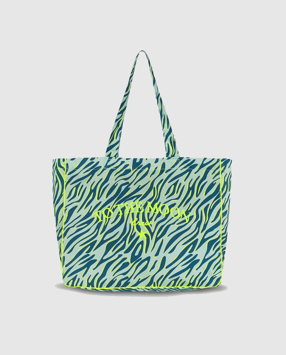 Imagem 0 de Mala com Animal Print de Zebra - Mint