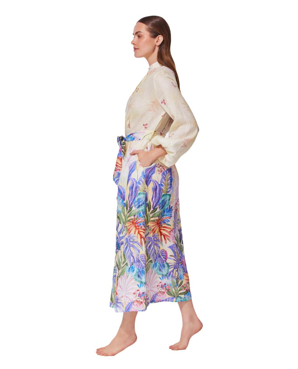 Vestido de mujer tipo pareo con hombro descubierto - Gottex - Marrón Marrón-3
