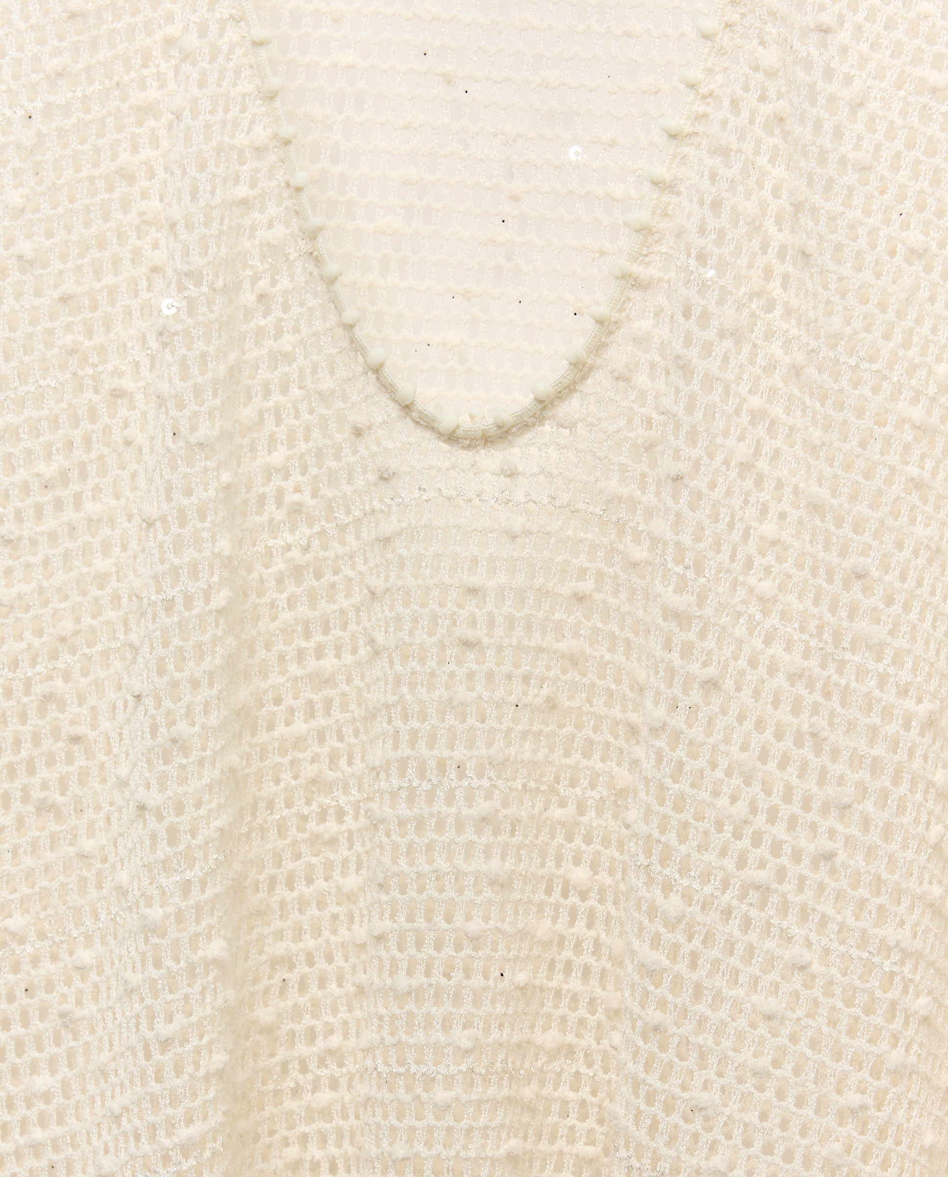 Poncho de Crochet Largo Cru-5