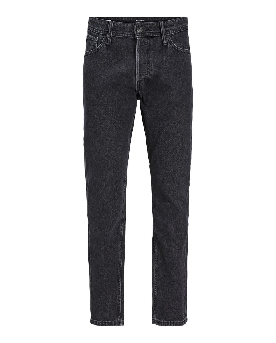 Jeans Loose Fit de Cintura Baixa Preto-7