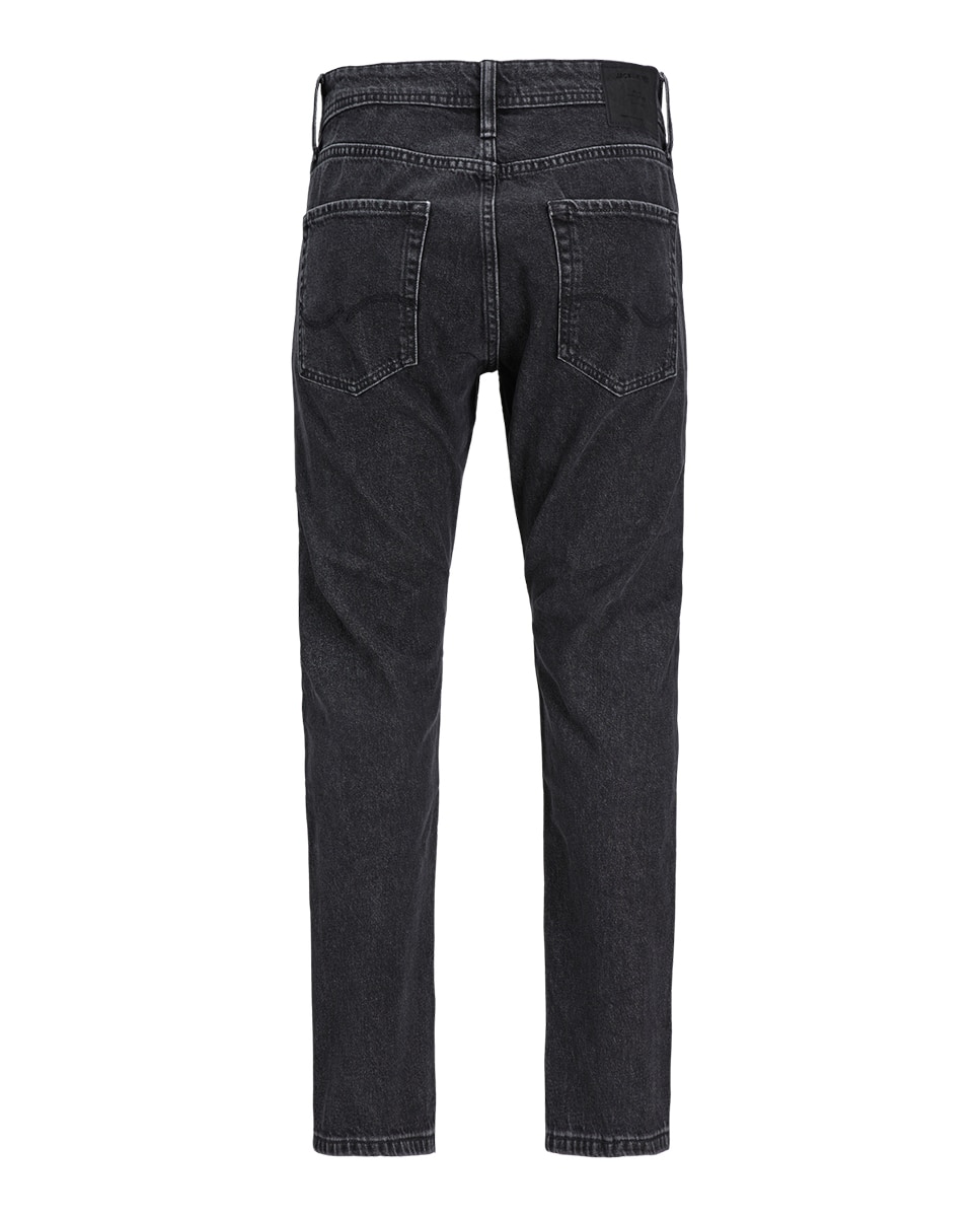 Jeans Loose Fit de Cintura Baixa Preto-8
