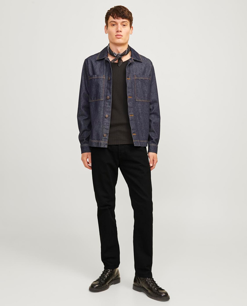 Imagem 0 de Jeans Tapered Fit com Cintura Baixa