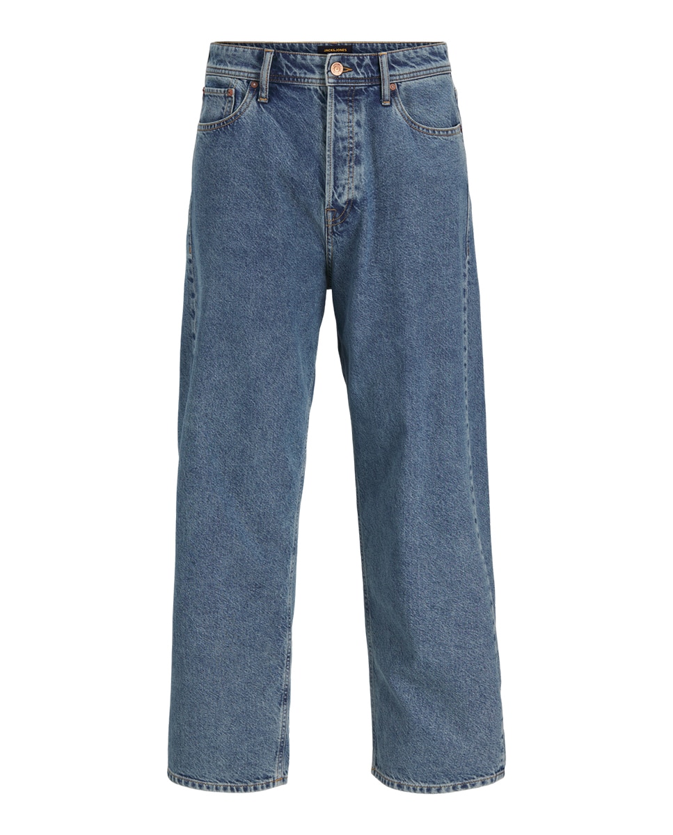 Jeans Loose com Bolsos Azul-6