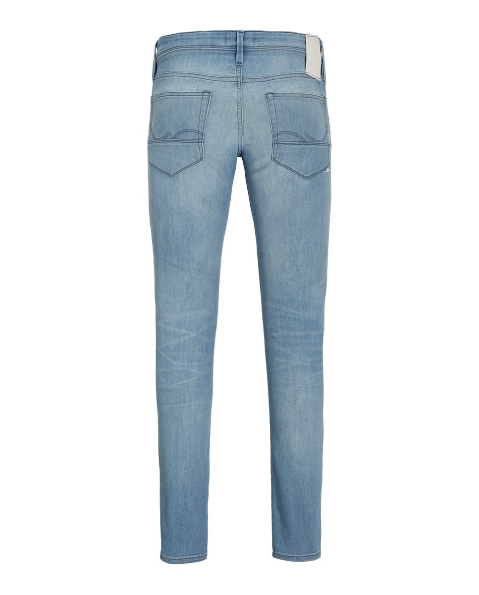 Jeans Slim com Bolsos Azul-7