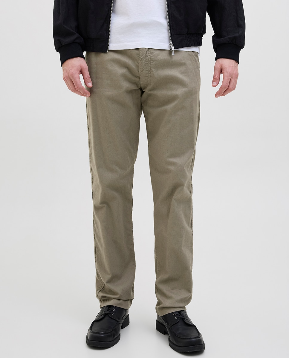Joggers com Cordões e Cintura Subida Verde-2