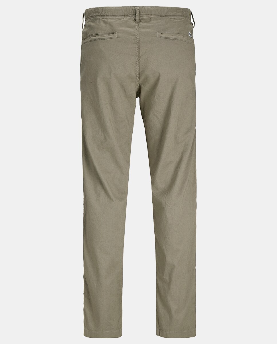 Joggers com Cordões e Cintura Subida Verde-5