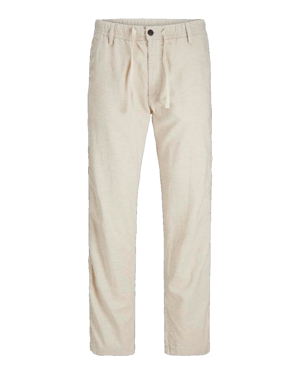 Pantalón Jogger con cordones y cintura alta de hombre - Jack & Jones - Beige Beige-9