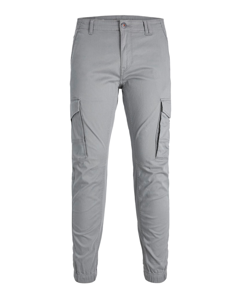 Pantalones cargo de hombre slim fit - Jack & Jones - Gris claro Gris claro-6
