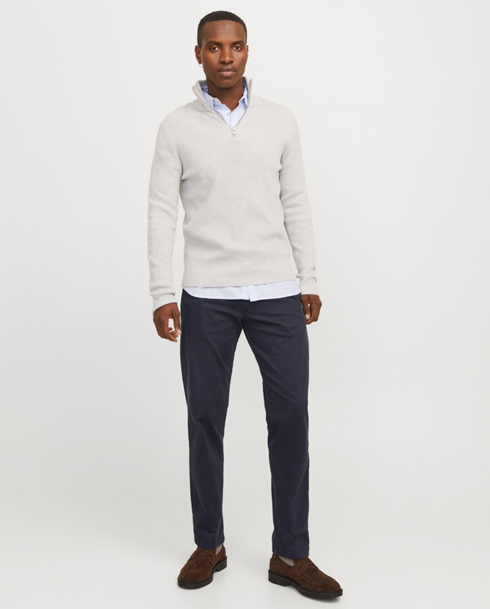Jack & Jones - Pantalón de hombre tipo chino liso.