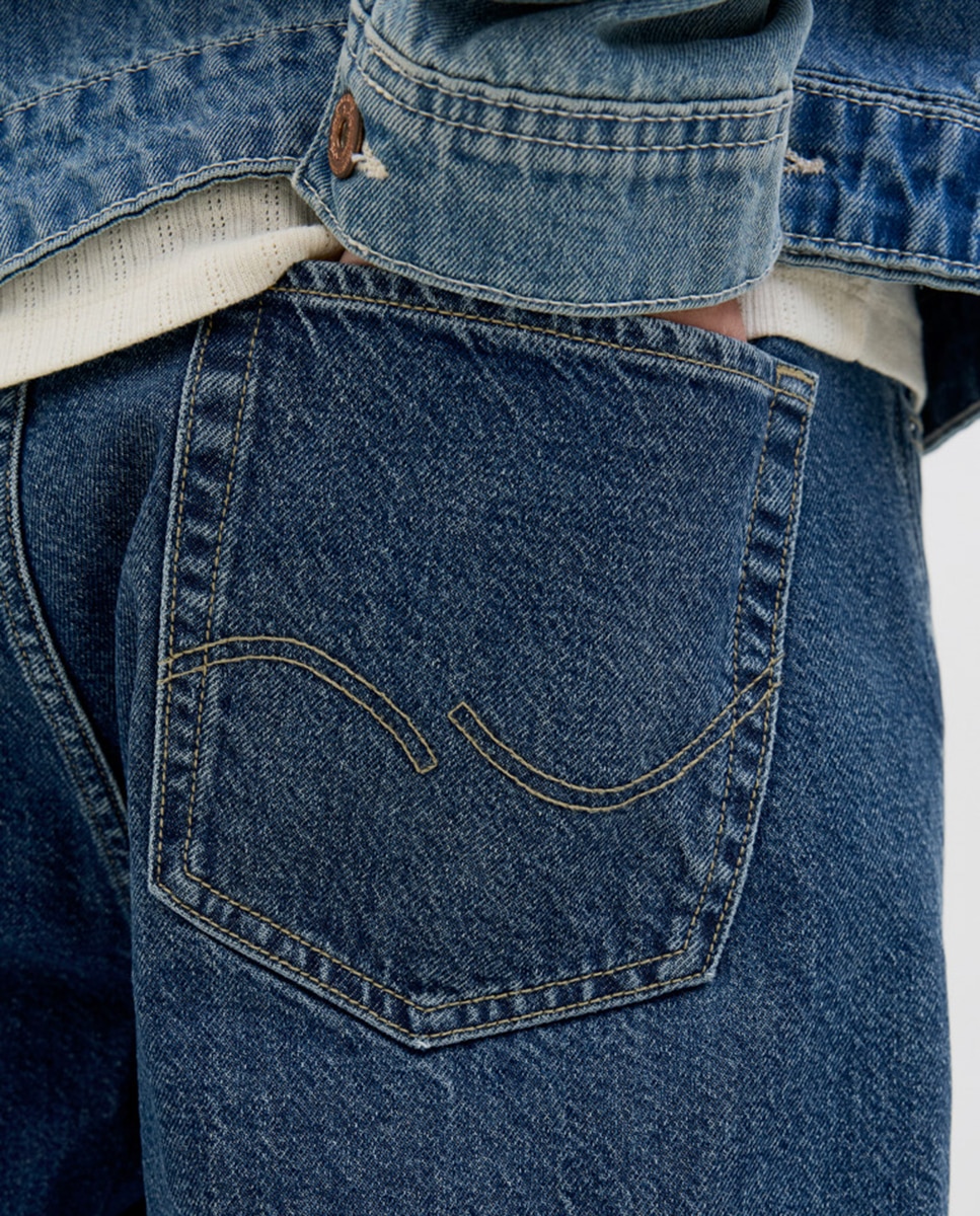 Jeans Loose Fit Azul-5