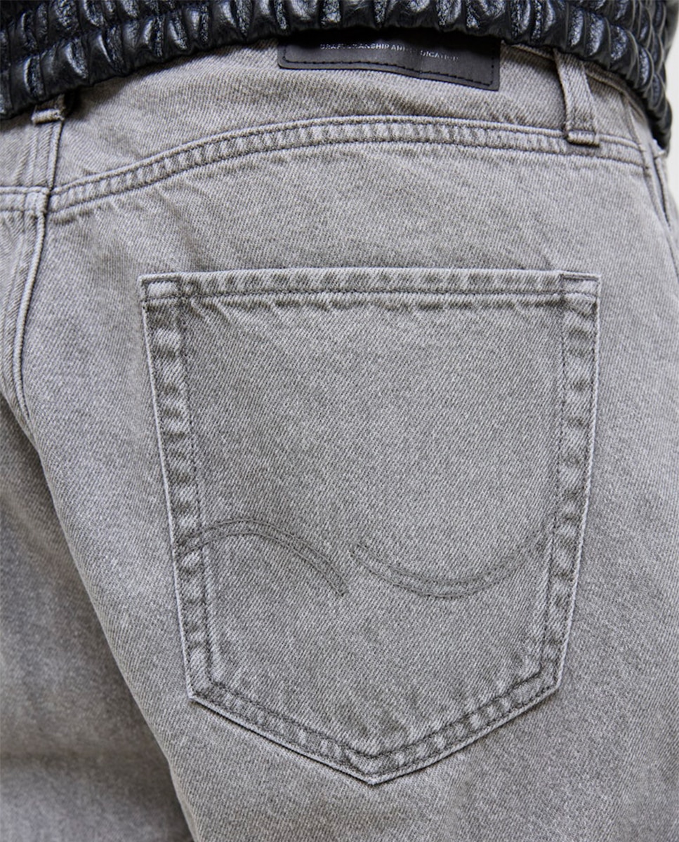 Jeans Baggy Cinzento-5