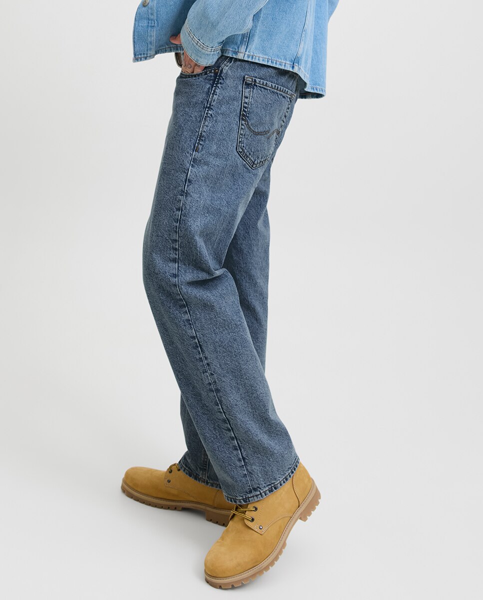 Jeans Loose Fit Azul-4