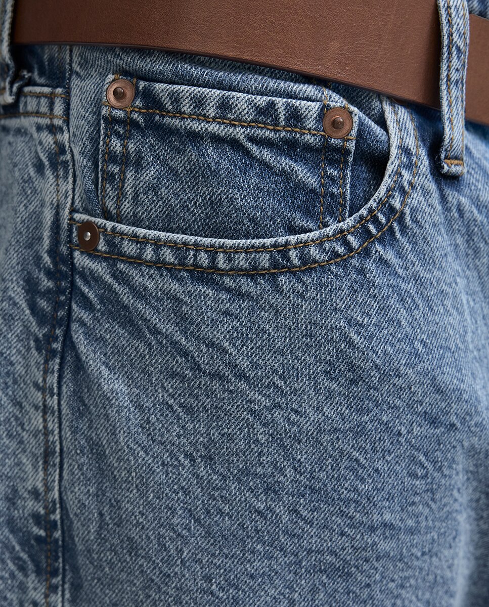 Jeans Loose Fit Azul-5