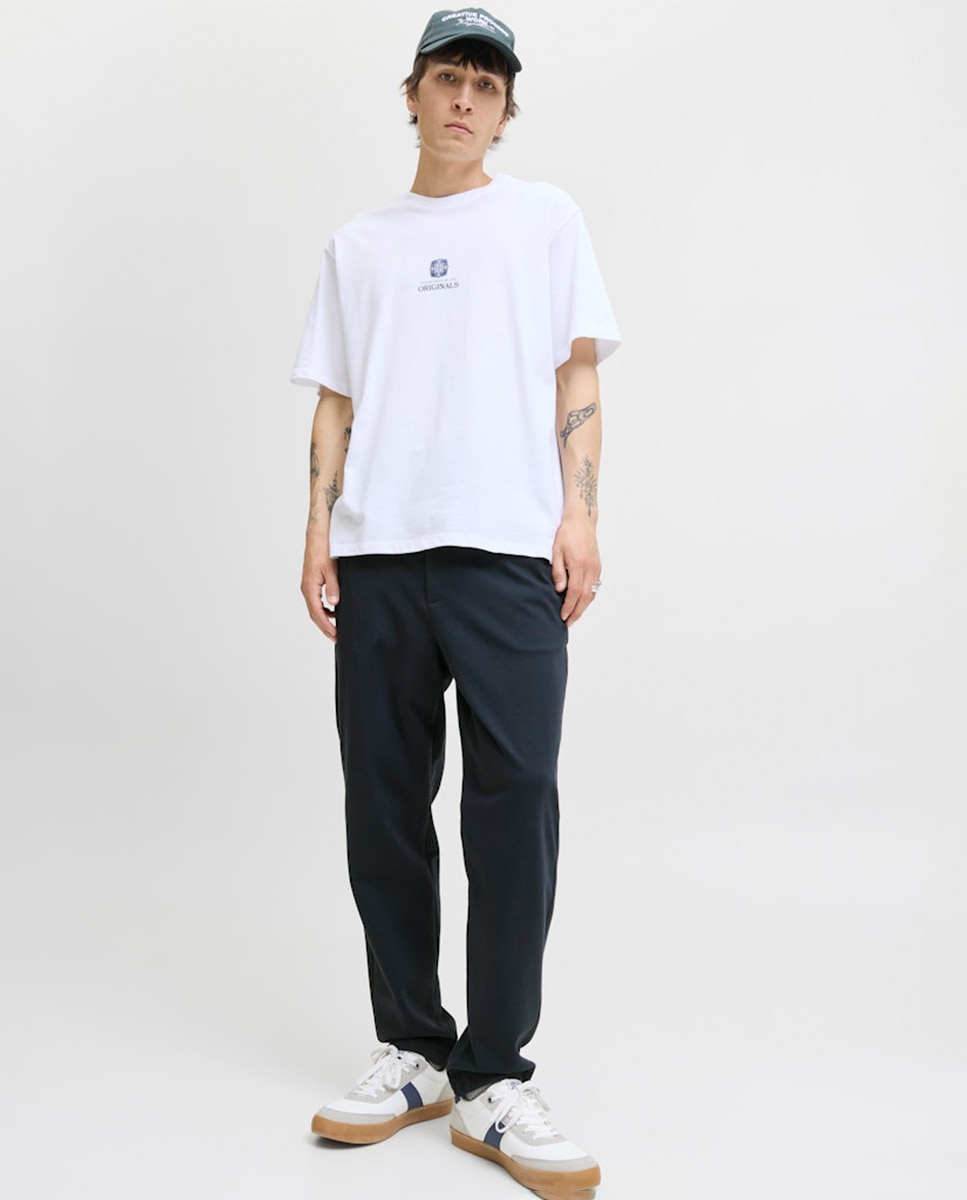 Imagen 0 de Pantalón de hombre tipo jogger cintura elástica Azul marino