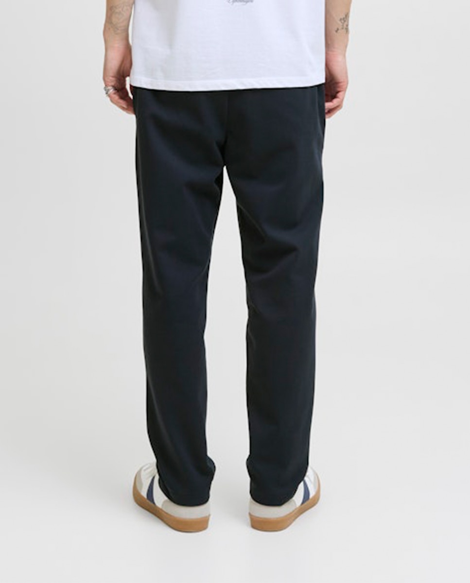 Pantalón de hombre tipo jogger cintura elástica - Jack & Jones - Azul marino Azul marino-3