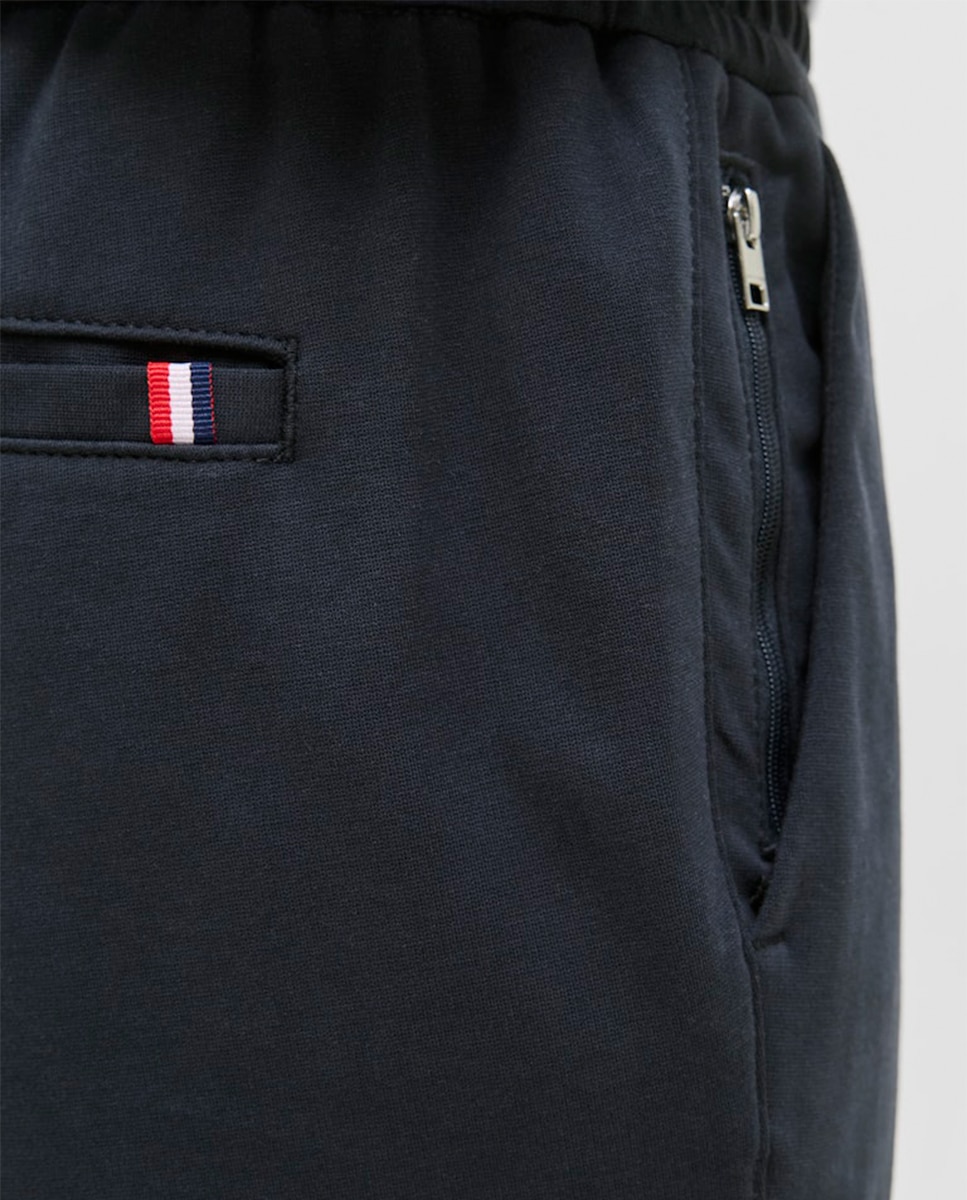Pantalón de hombre tipo jogger cintura elástica - Jack & Jones - Azul marino Azul marino-5