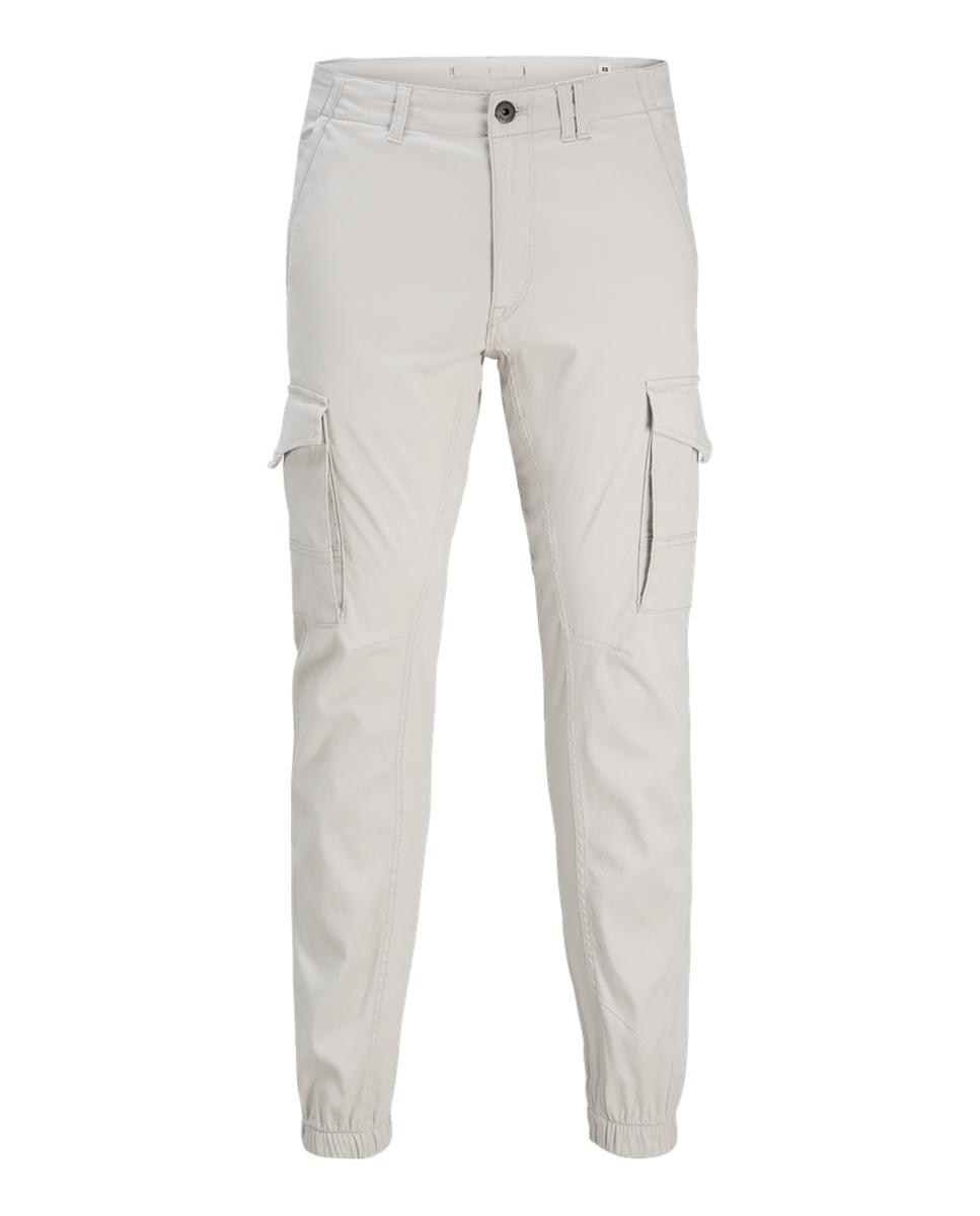 Calças Cargo Slim Fit Creme-7