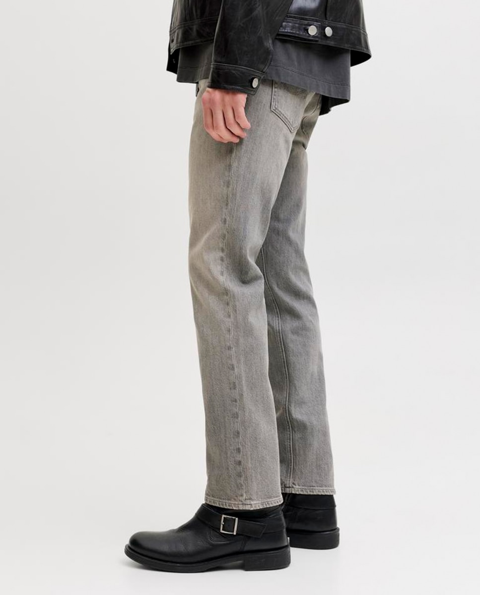 Jeans Regular Fit Cinzento-5