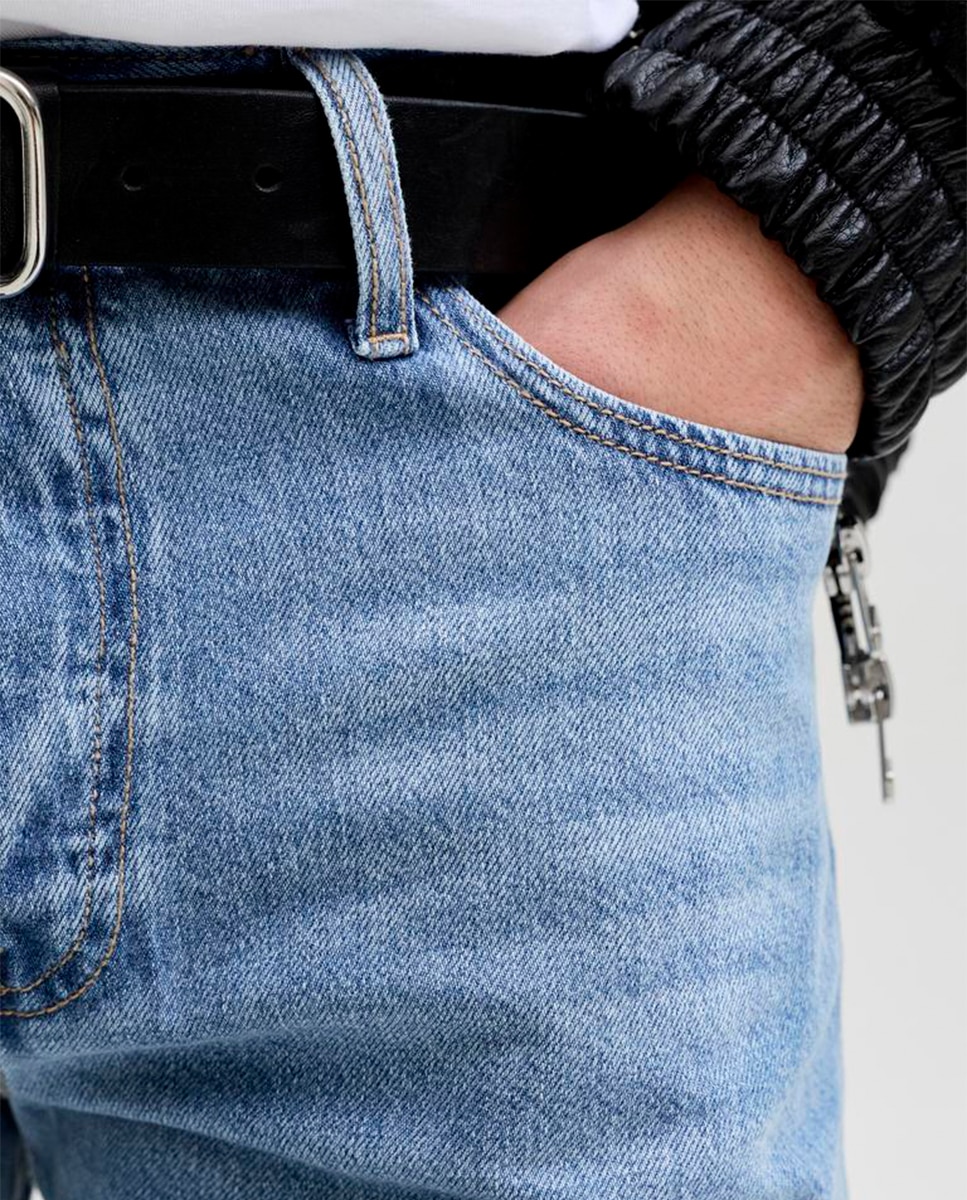 Jeans Relaxed Fit Azul-5