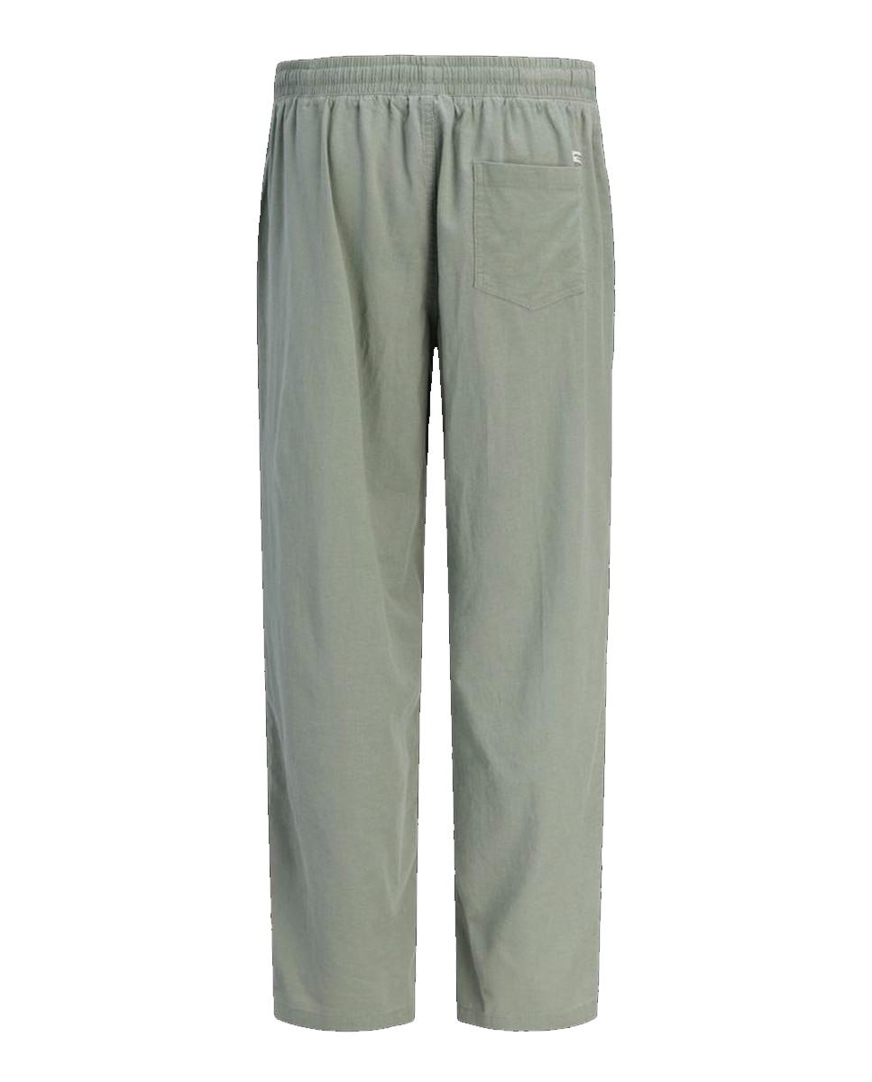 Joggers em Tecido de Sarja com Cintura Elástica Verde-7