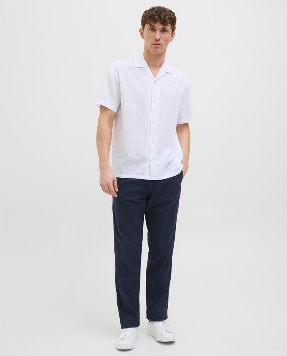 Pantalón Jogger con cordones y cintura alta de hombre - Jack & Jones - Azul marino Azul marino-1