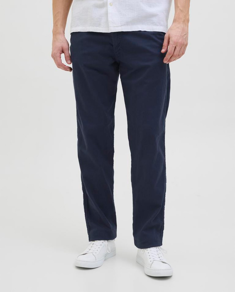 Pantalón Jogger con cordones y cintura alta de hombre - Jack & Jones - Azul marino Azul marino-2