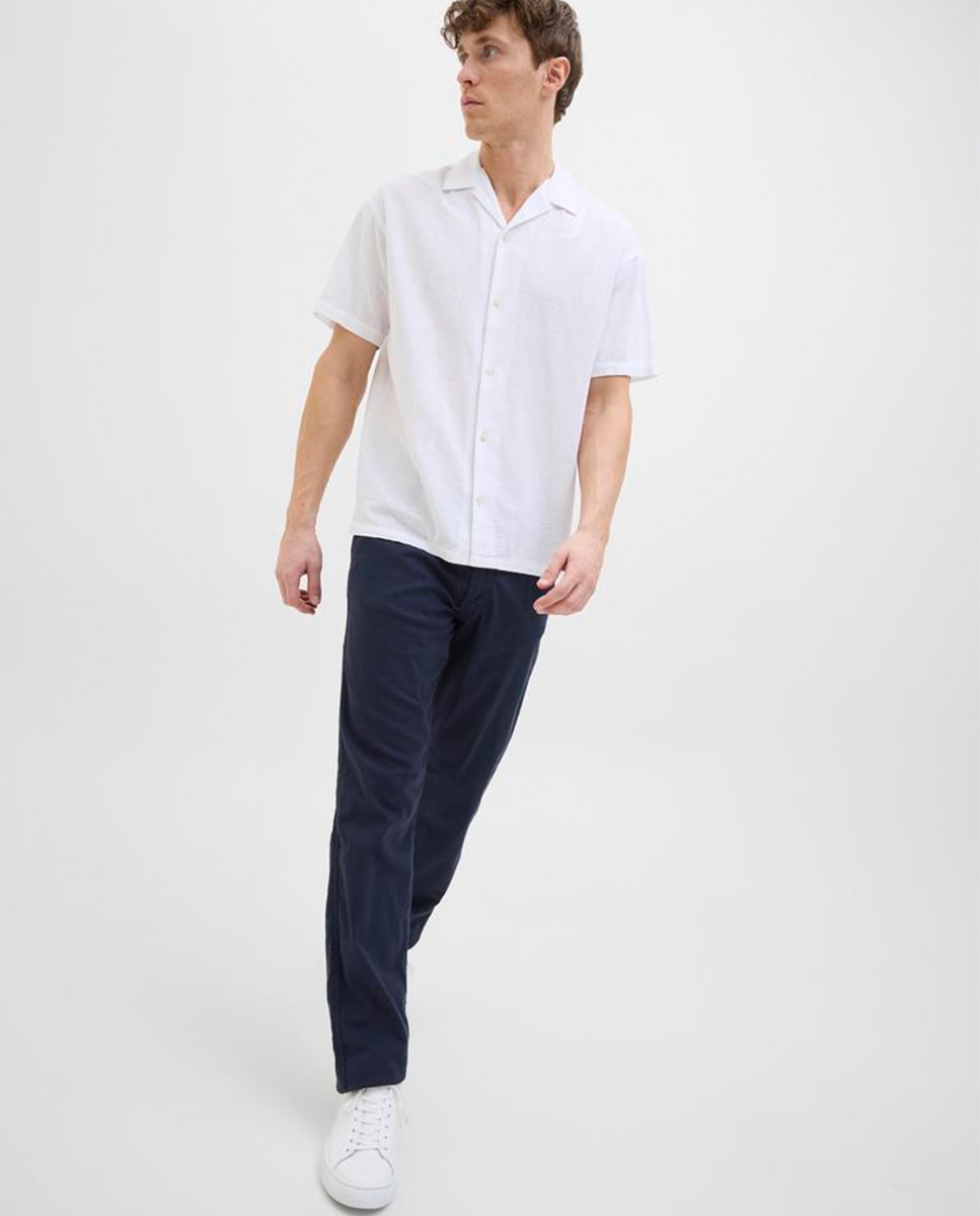 Pantalón Jogger con cordones y cintura alta de hombre - Jack & Jones - Azul marino Azul marino-8