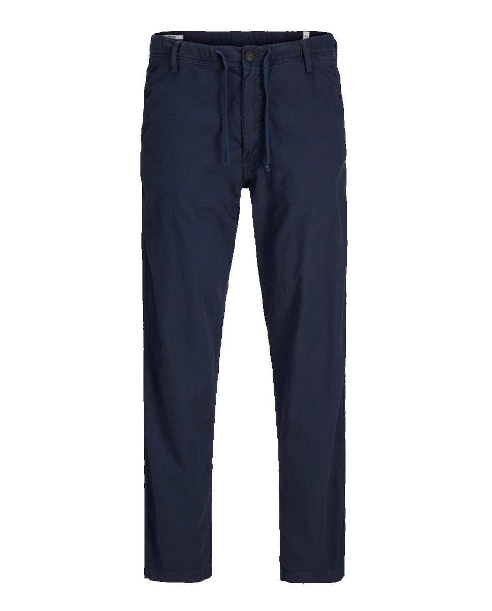 Pantalón Jogger con cordones y cintura alta de hombre - Jack & Jones - Azul marino Azul marino-6