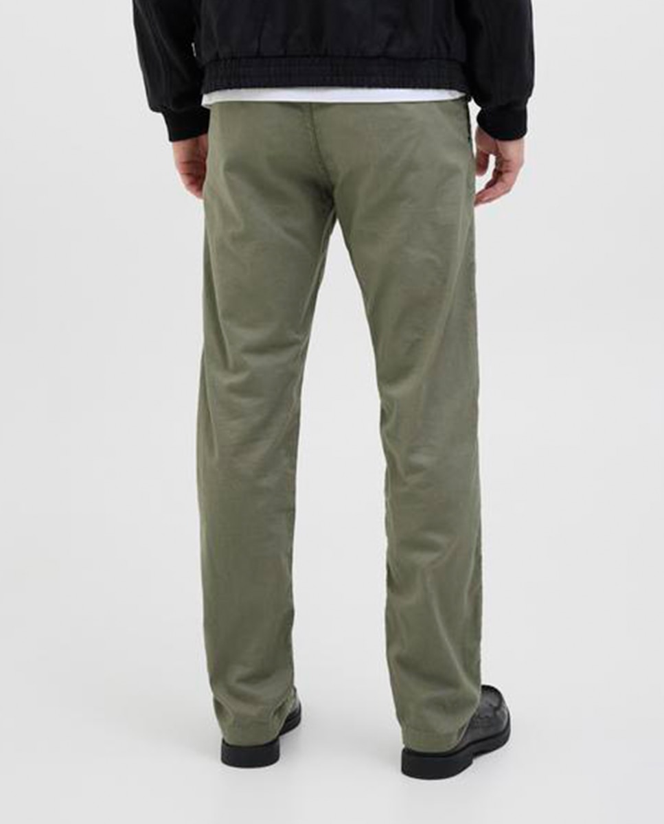 Joggers com Cordões e Cintura Subida Verde-3