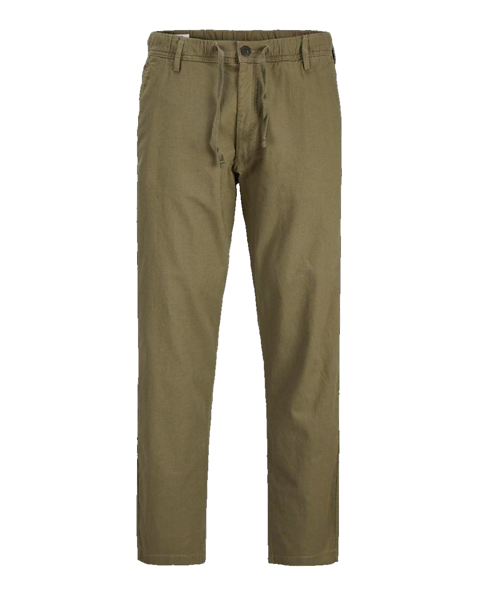 Joggers com Cordões e Cintura Subida Verde-7