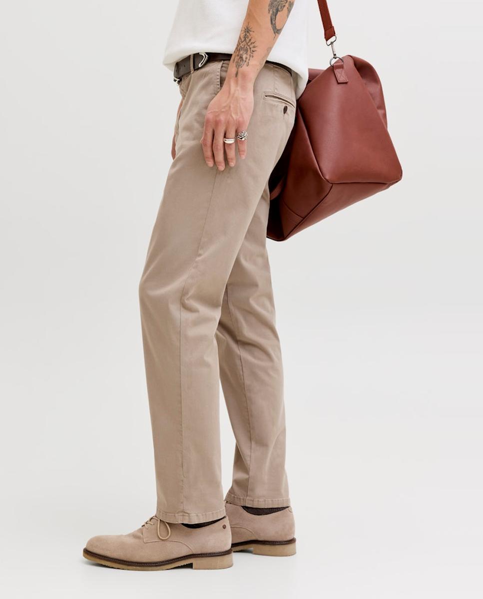 Pantalones tipo chino de hombre regular fit - Jack & Jones - Beige Beige-2