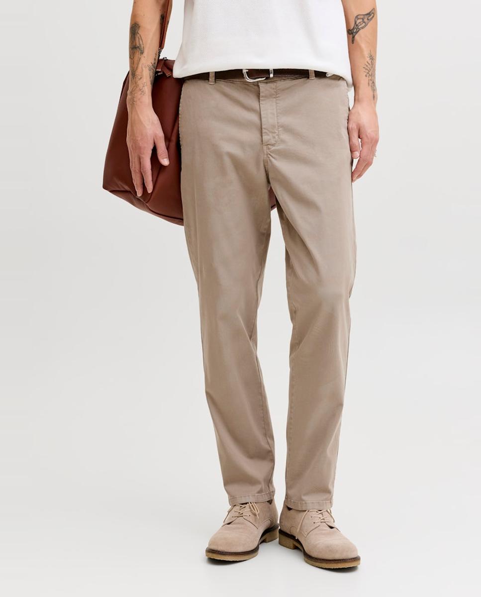 Pantalones tipo chino de hombre regular fit - Jack & Jones - Beige Beige-4