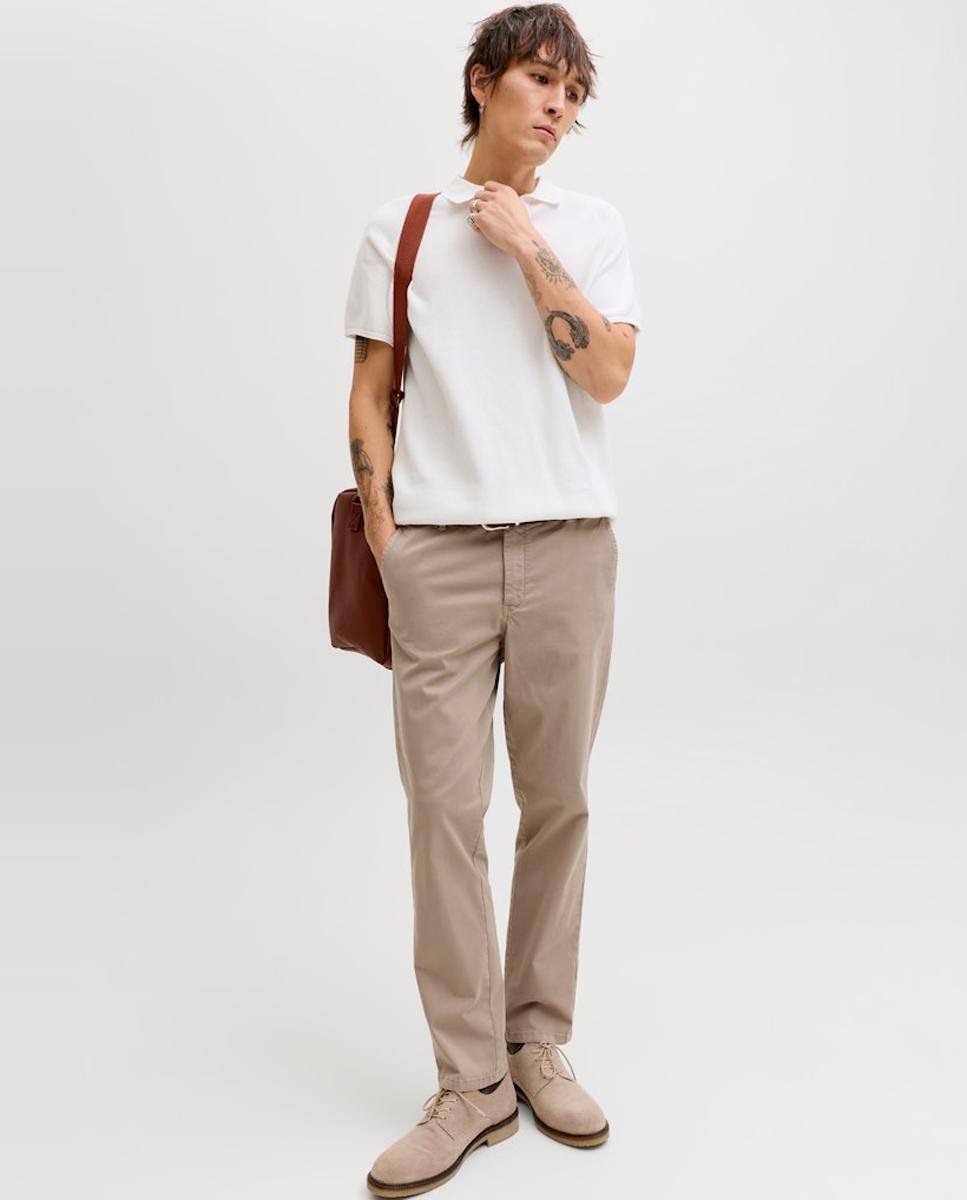 Pantalones tipo chino de hombre regular fit - Jack & Jones - Beige Beige-8