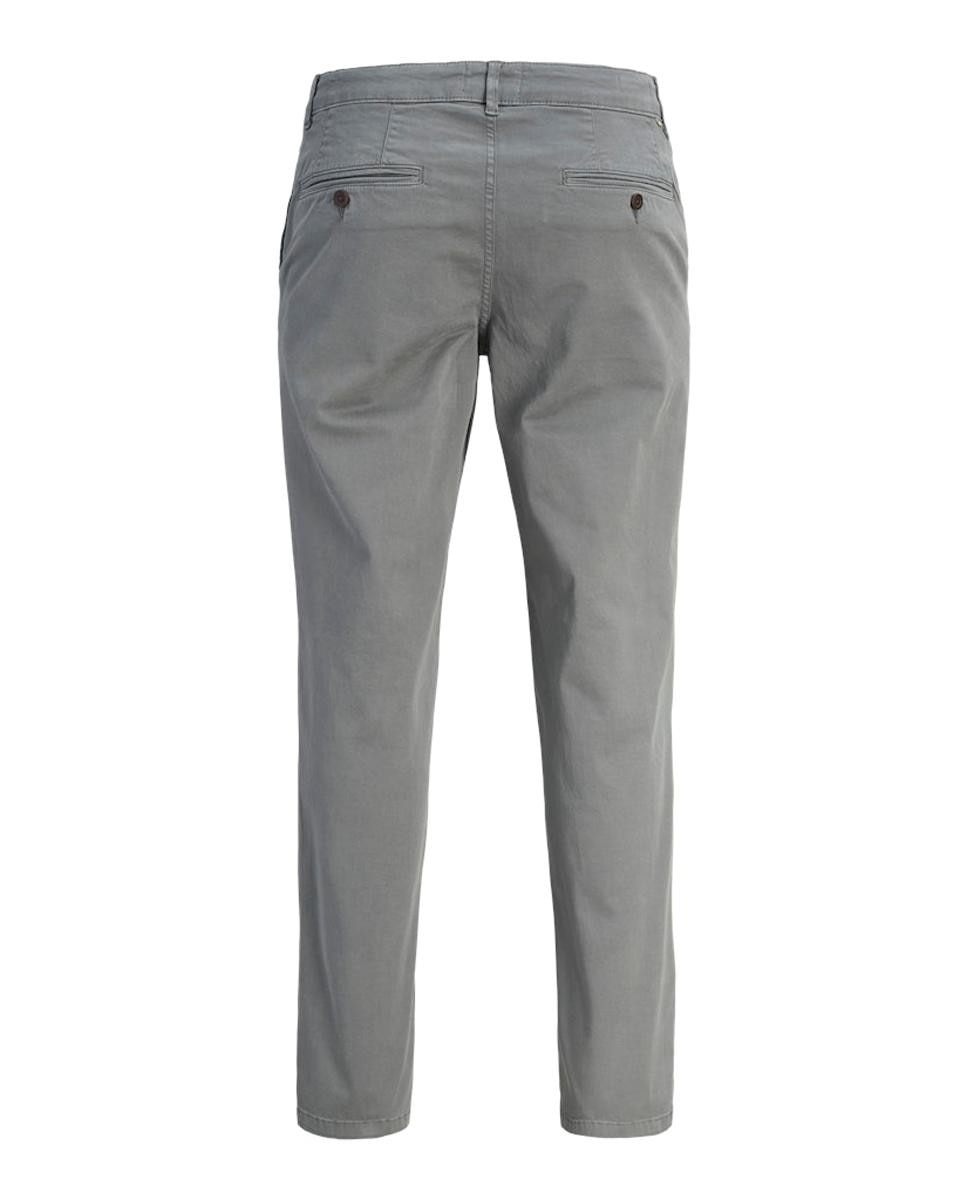 Calças Tipo Chino Regular Fit Cinzento-7