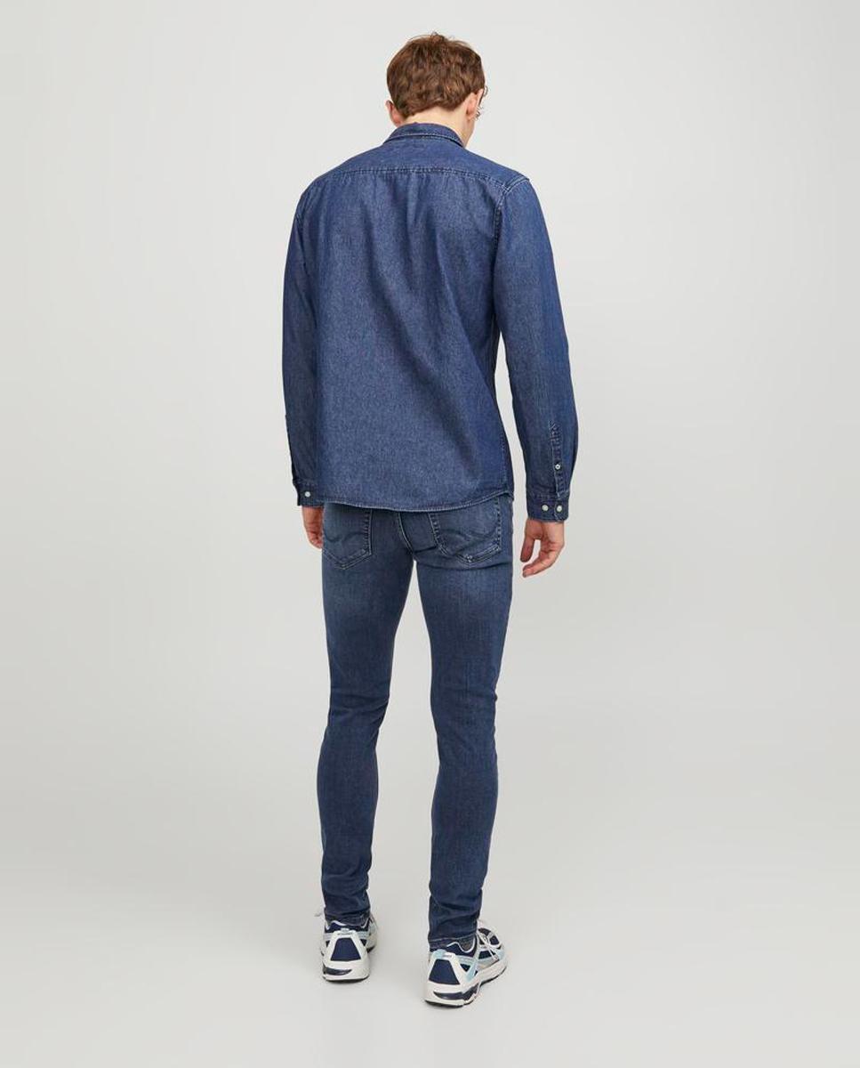 Jeans slim fit Azul-3