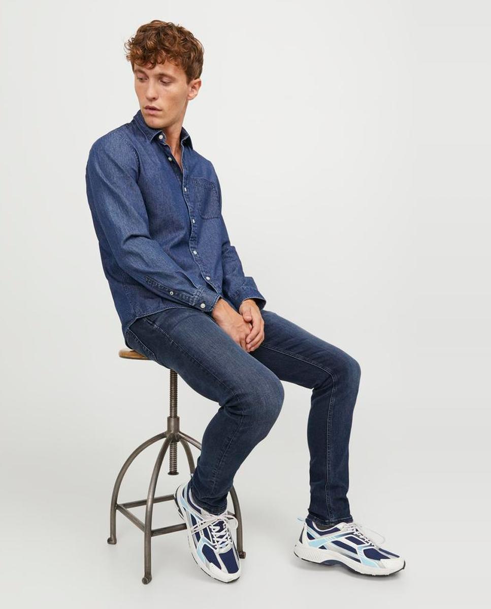 Jeans slim fit Azul-5