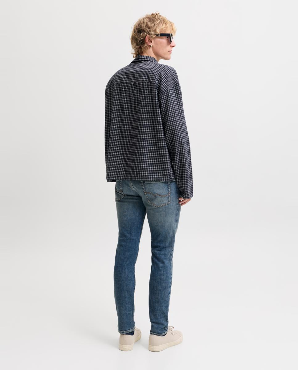 Jeans slim fit Azul-3