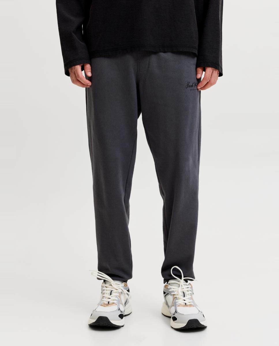 Pantalón jogger de hombre regular fit con cintura ajustable - Jack & Jones - Gris Gris-2