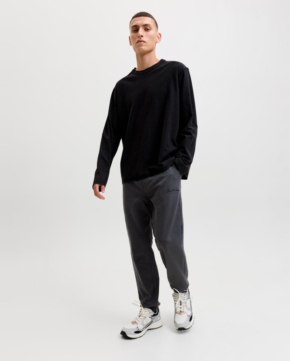 Pantalón jogger de hombre regular fit con cintura ajustable - Jack & Jones - Gris Gris-8
