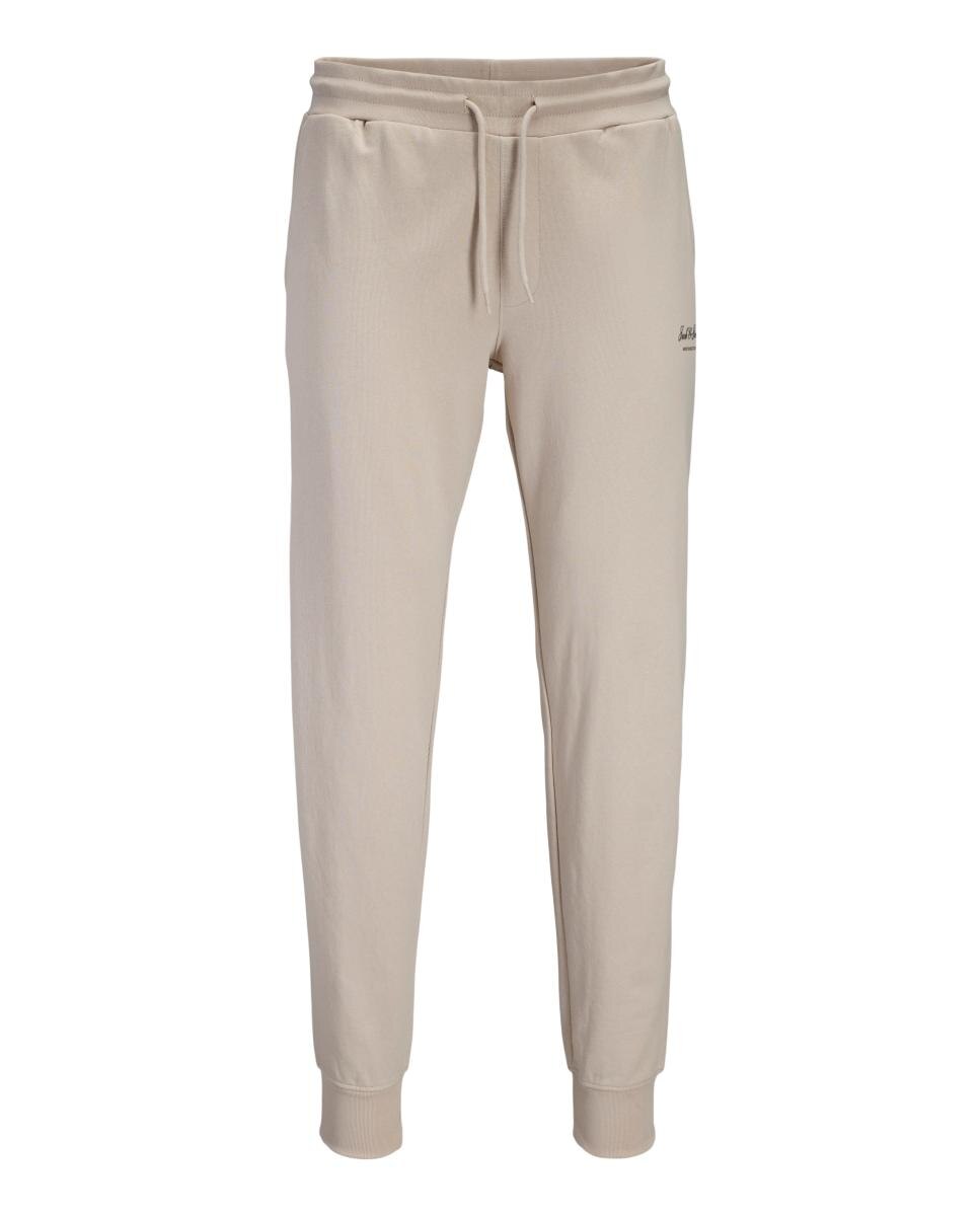 Pantalón jogger de hombre regular fit con cintura ajustable - Jack & Jones - Crema Crema-6