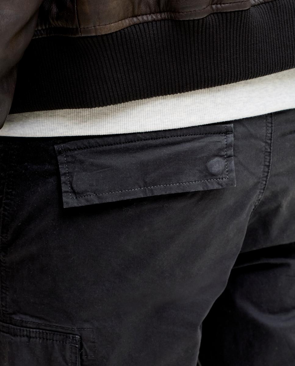 Calças Cargo Relaxed Fit Preto-6