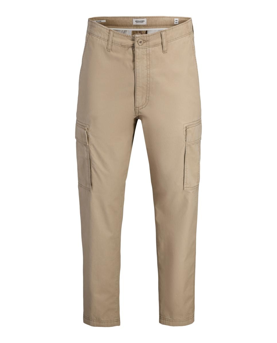 Calças Cargo Relaxed Fit Bege-7
