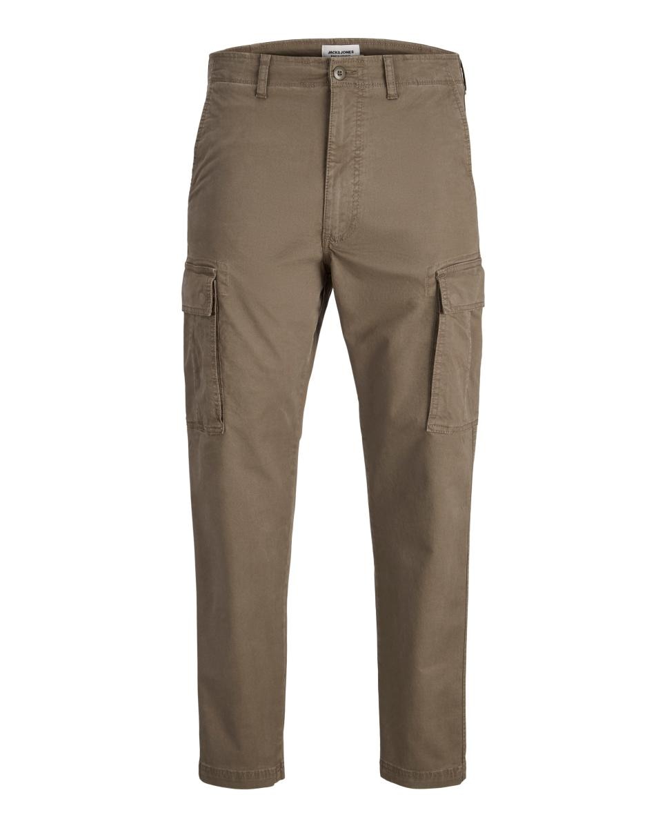 Calças Cargo Relaxed Fit Caqui-7